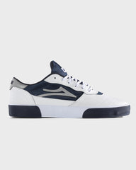 CAMBRIDGE - WHITE LEATHER NAVY REFLECTIVE