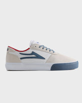 MANCHESTER WHITE SUEDE NAVY PERF
