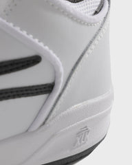 TELFORD LOW  WHITE BLACK LEATHER