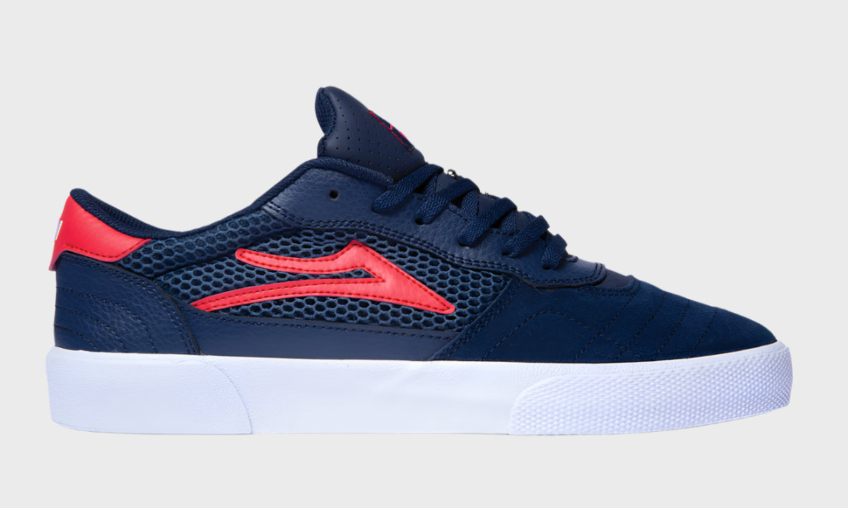 CAMBRIDGE KIDS  NAVY/RED SUEDE