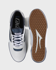 CAMBRIDGE -  WHITE LEATHER NAVY REFLECTIVE