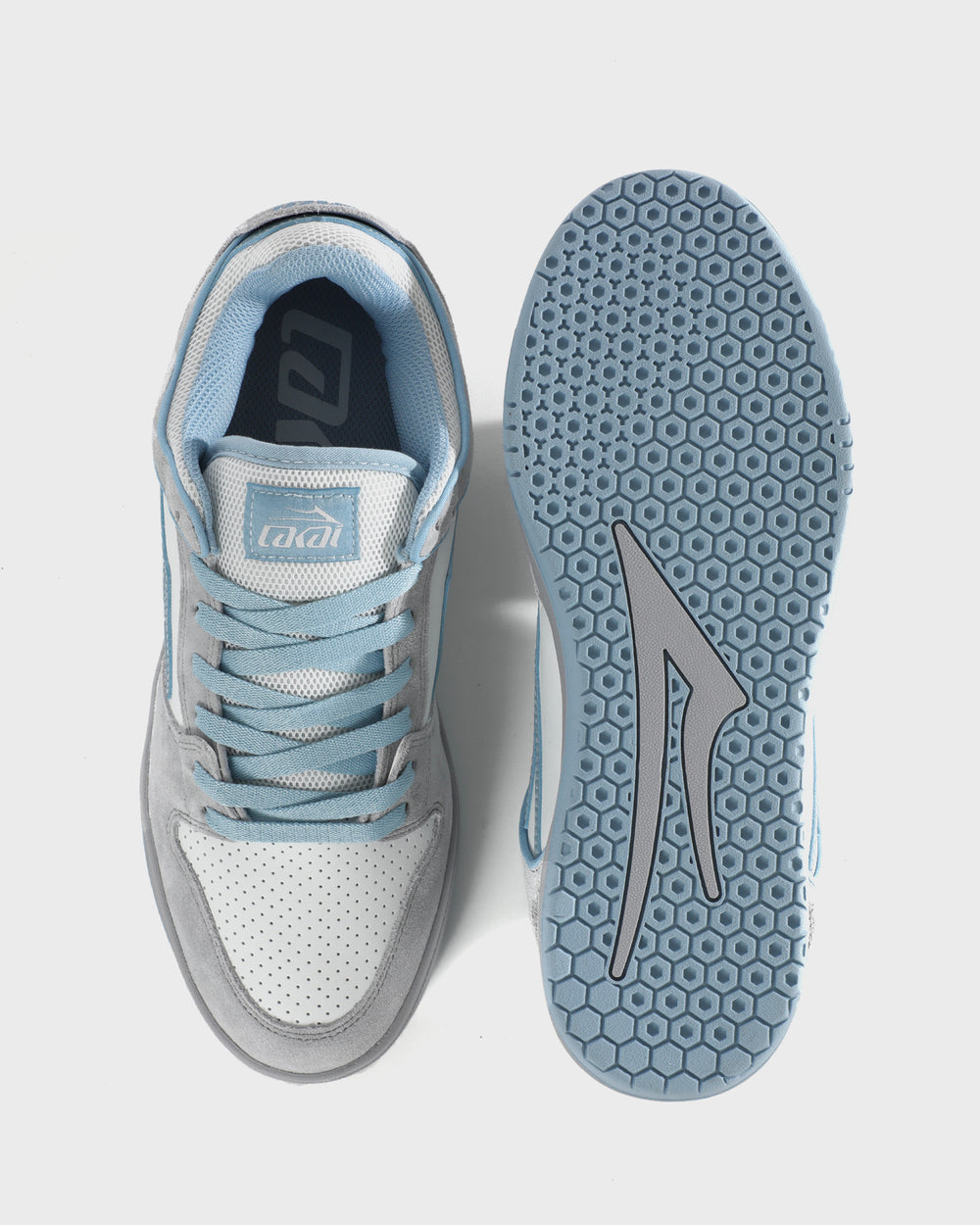 TELFORD LOW - GREY SUEDE DESATURATED BLUE