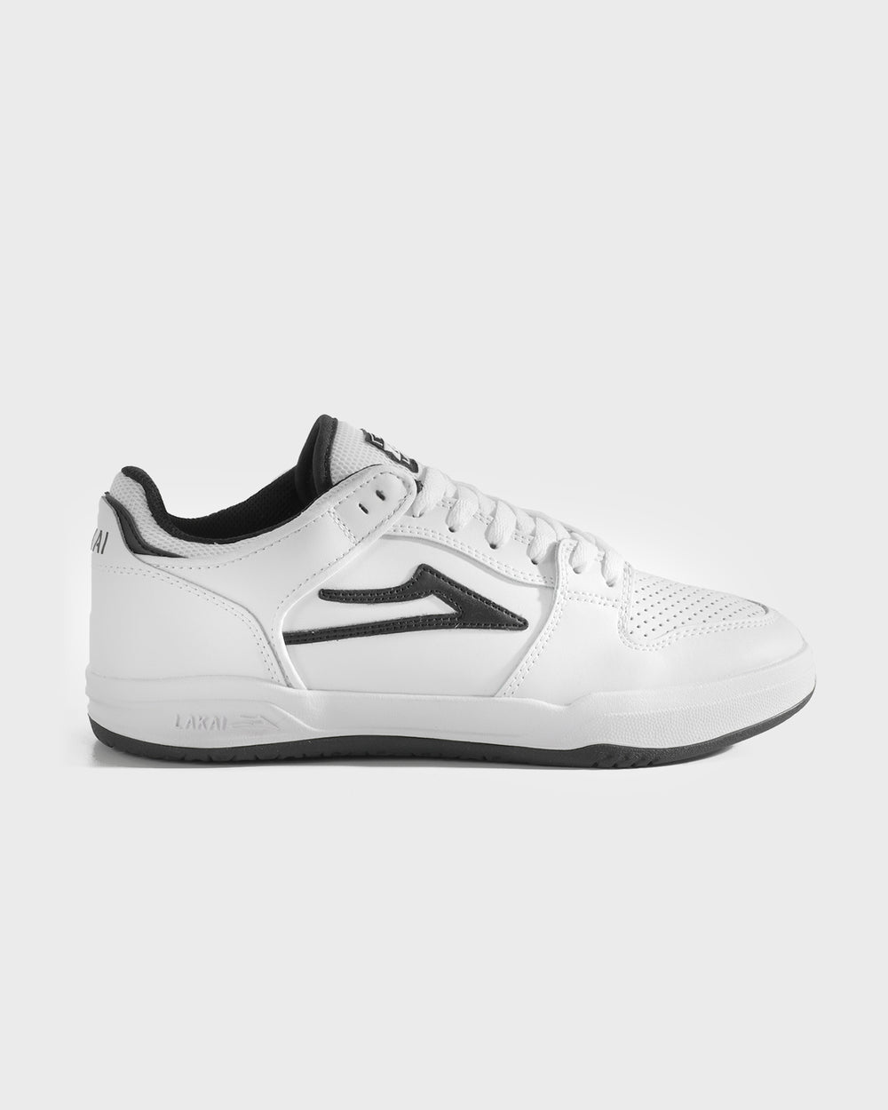 TELFORD LOW  WHITE BLACK LEATHER