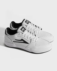 TELFORD LOW  WHITE BLACK LEATHER