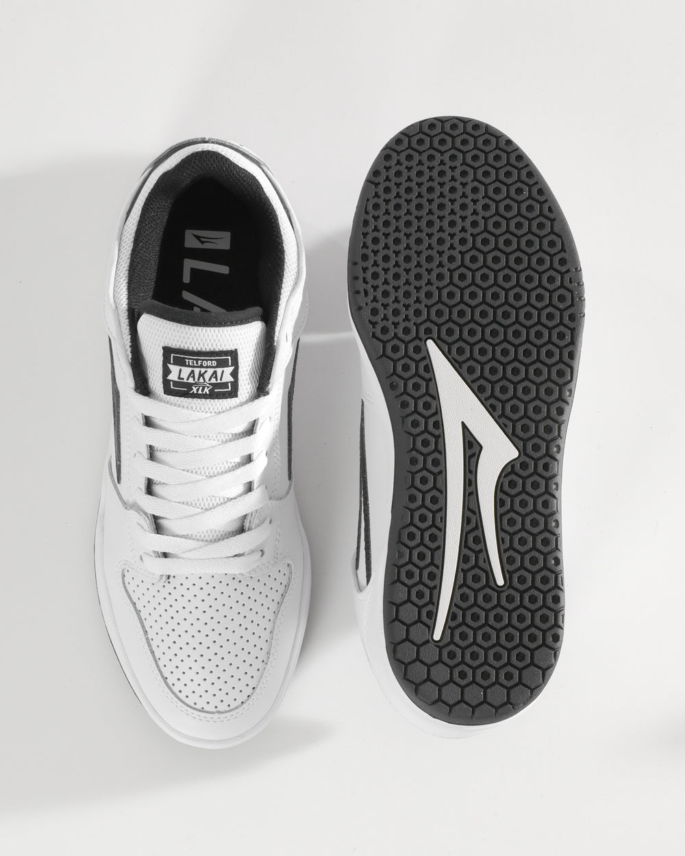 TELFORD LOW  WHITE BLACK LEATHER