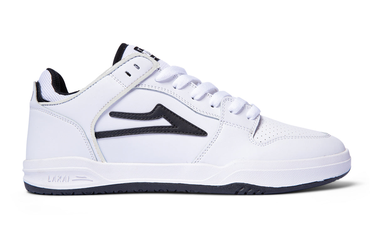 TELFORD LOW  WHITE/BLACK LEATHER