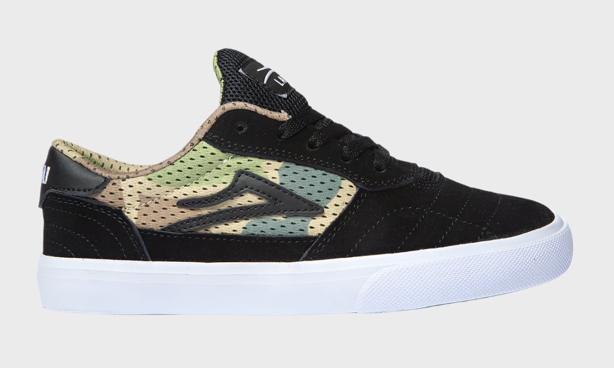 CAMBRIDGE KIDS BLACK/CAMO SUEDE